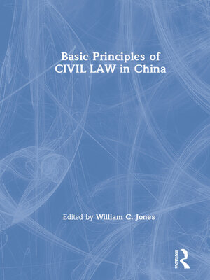 cover image of Basic Principles of Civil Law in China